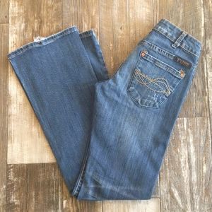 COWGIRL TUFF "Wild Thing" bootcut jeans sz 25x33L